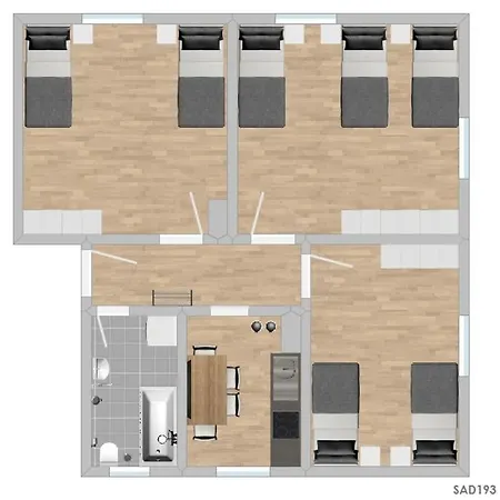 Sad193 Geraeumige Monteurwohnung Schwandorf